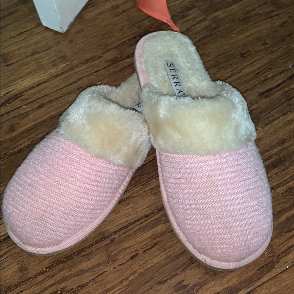 Pink slip on slippers from Target - Picture 2 of 3